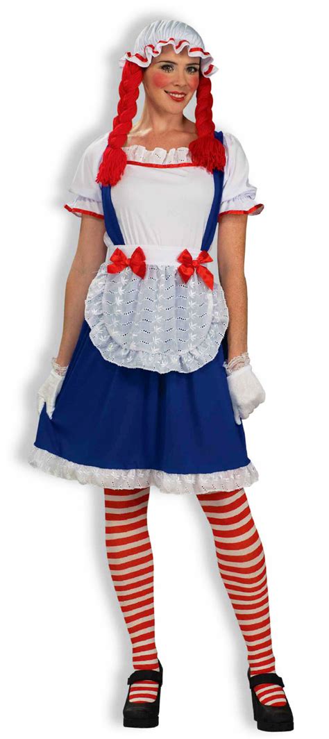 rag doll raggedy ann doll dress costume adult womens