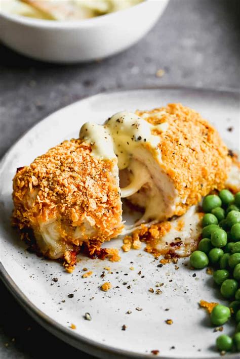 Chicken cordon bleu has tender, breaded and fried chicken breast stuffed with ham and swiss cheese, then slathered with a creamy white sauce. Chicken Cordon Bleu | Recipe | Chicken cordon, Chicken cordon bleu, Chicken cordon bleu recipe