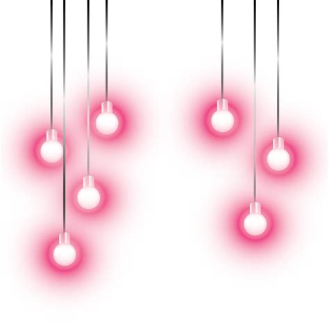 ftestickers lights lightbulbs hanging neon luminous pin... png image