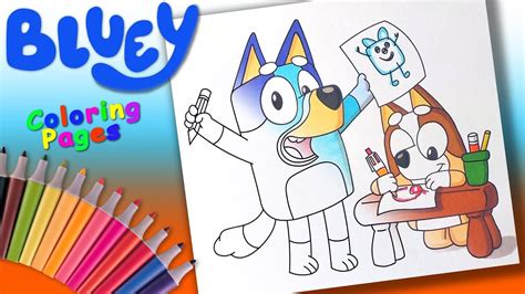 Disney Junior Bluey And Bingo Coloring Book For Kids Bluey And Bingo