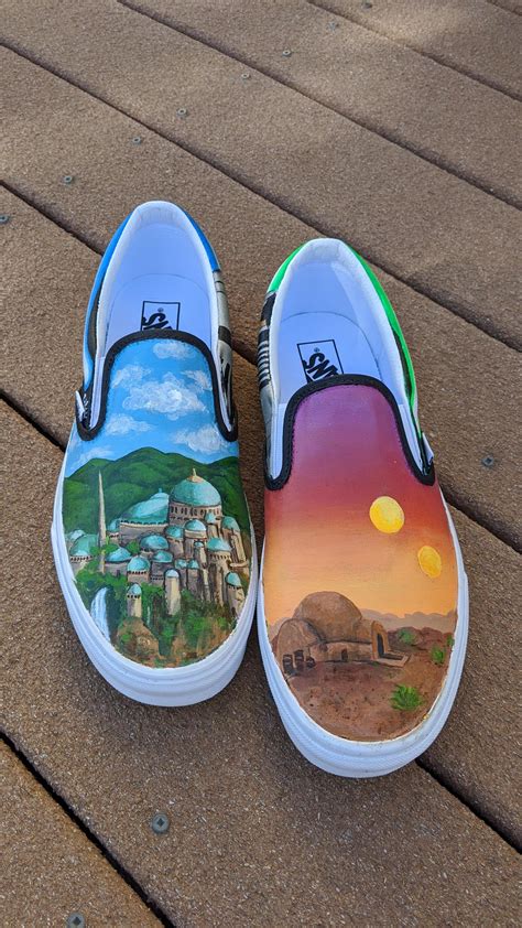 These Are Some Custom Painted Shoes I Did As A T For Someone A Few