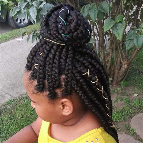 Sekora loves it and is always moving her head f. Box Braids Hairstyles for Kids 2018 | Kids Hairstyle ...