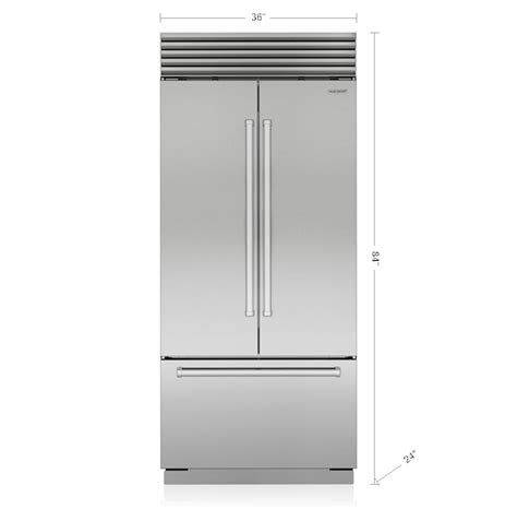 Sub Zero 36 Classic French Door Refrigerator Freezer