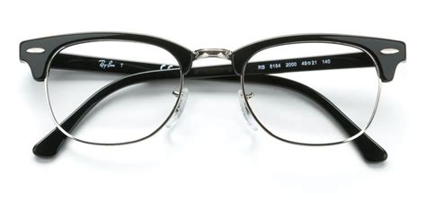 ray ban rb5154 clubmaster browline clear frame eyeglasses eyebuydirect glasses frames
