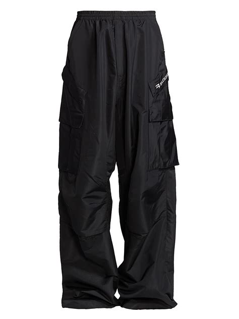 Balenciaga Technical Cargo Pants Black Editorialist