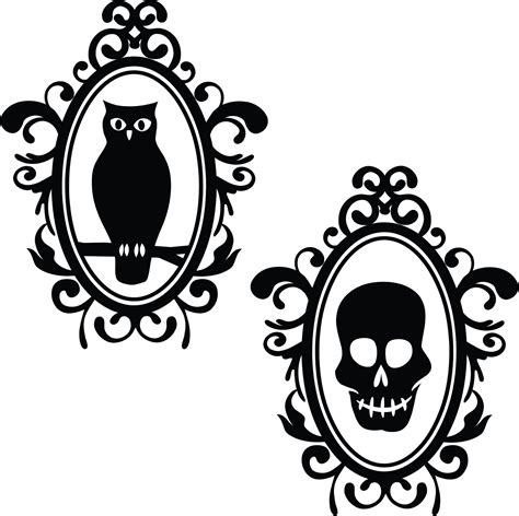 Freebie Friday Spooky Frames Spooky Pictures Silhouette Stencil My