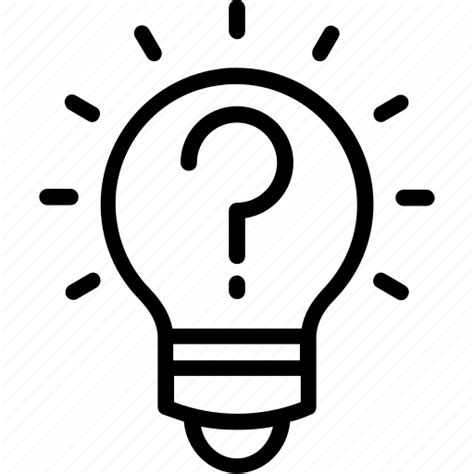light bulb with question mark png