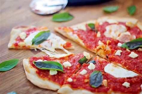 Goat Cheese Margherita Pizza
