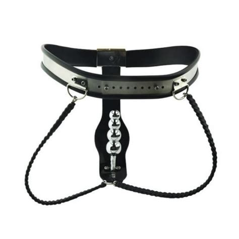 Stainless Steel Female Chastity Belt With Anal Plug Sq069 Chastitygo