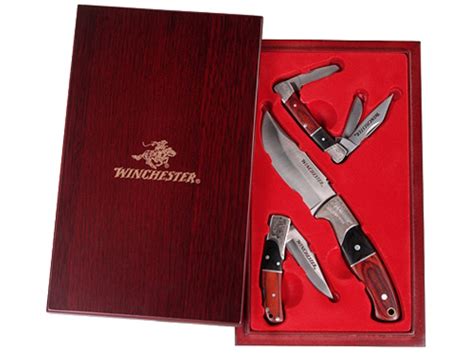 2007 winchester knife set in a box limited edition 2007. Winchester 3-Piece Pakka Cherry Knife Set - MPN: 31-000149
