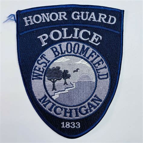 West Bloomfield Police Honor Guard Michigan Mi Patch A2 In 2021