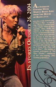 MARY J BLIGE Live In Los Angeles DVD Of 2004 Concert With ELTON JOHN