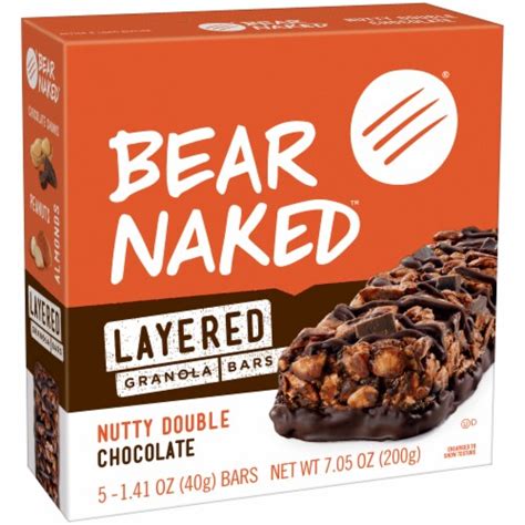 Bear Naked Layered Nutty Double Chocolate Granola Bars Ct Oz