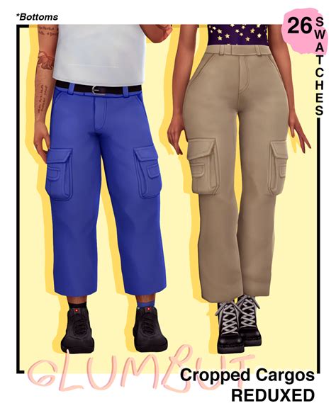 Cropped Cargos Reduxed Maxis Match Sims 4 Clothing Sims