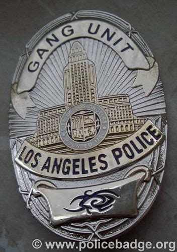 Badge Lapd Gang Unit Badges