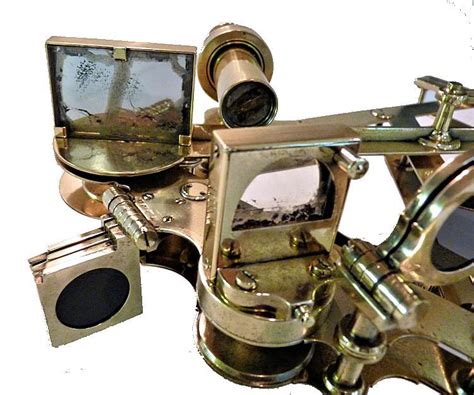 capt e c baker s polished brass double frame presentation sextant land and sea collection