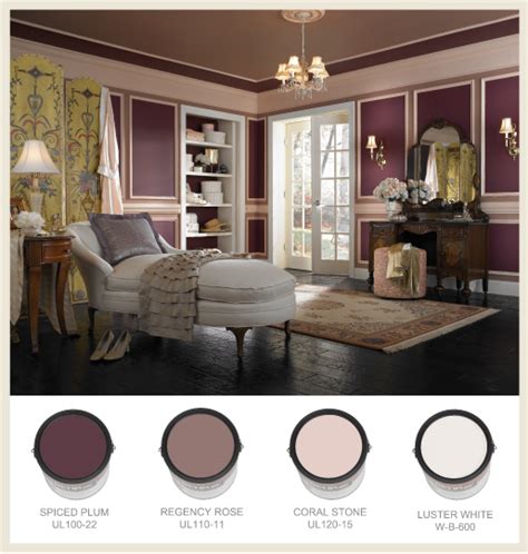 Colour and pattern are balanced. Colorfully, BEHR :: Victorian Interiors