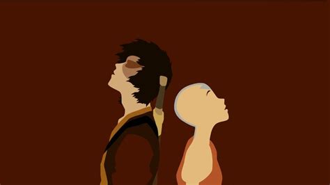 The Avatar And The Firelord Minimalist Wallpaper By Damionmauville On