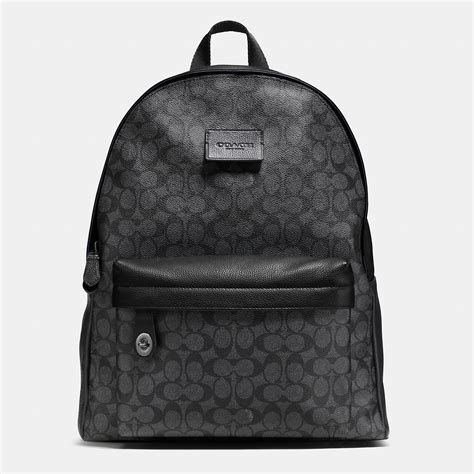 Coach Campus Backpack In Signature Coated Canvas In Black For Men Lyst