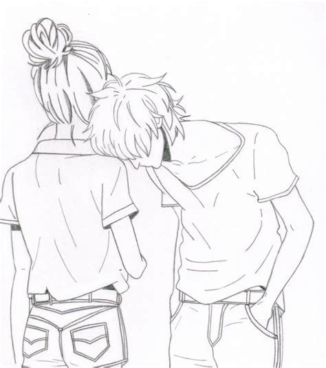 Boy And Girl Anime Drawing At Getdrawings Free Download