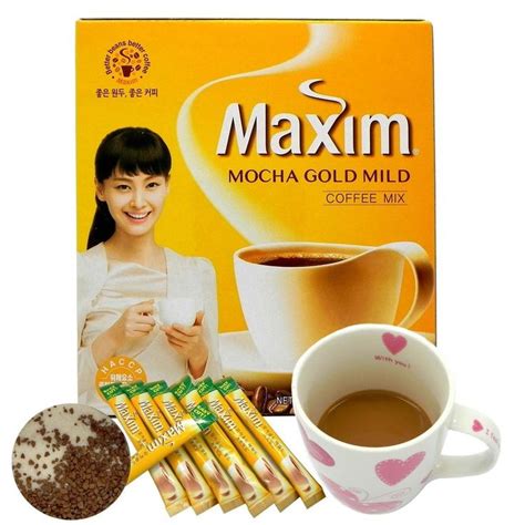 Maxim Mocha Gold Mild Korean Coffee Mix 100 Sticks Shopee Philippines