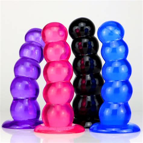 Pull Bead Anal Plug With Suction Cup Big Buttplug Female Dildo Sexy