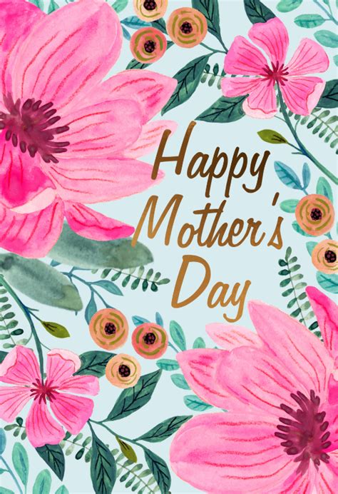 Magnolia Roses Mothers Day Card Greetings Island Happy Mothers Day Card Mothers Day