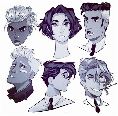 Anime boys hair styles an easy step by step drawing lesson for kids. Pin by Cadence on Character Designs | Drawing male hair ...