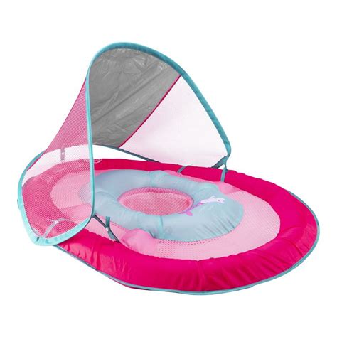 Summer Baby Inflatable Float Round Pool With Protective Sun Canopy For