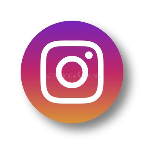 Instagram Logo Icon Editorial Stock Image Illustration Of Shadow