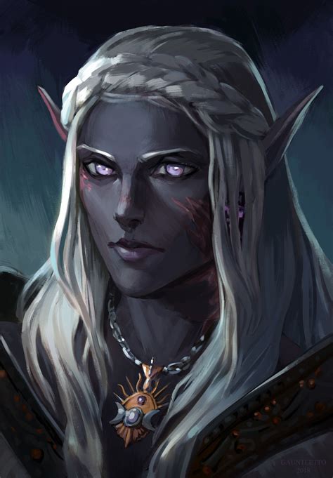 Tall Dark And Elf Character Portraits Elves Fantasy Dark Elf