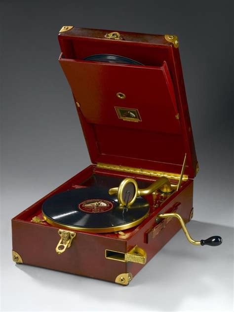 Portable Gramophone By Hmv About 1927 Antique Record Player