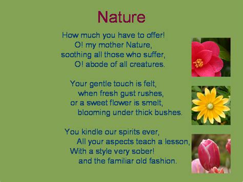 Kids Nature Poems