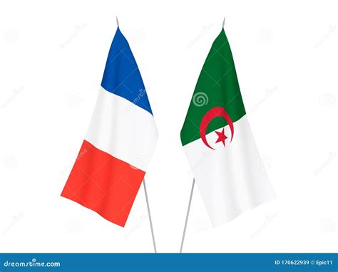 France And Algeria Flags Stock Illustration Illustration Of Nation