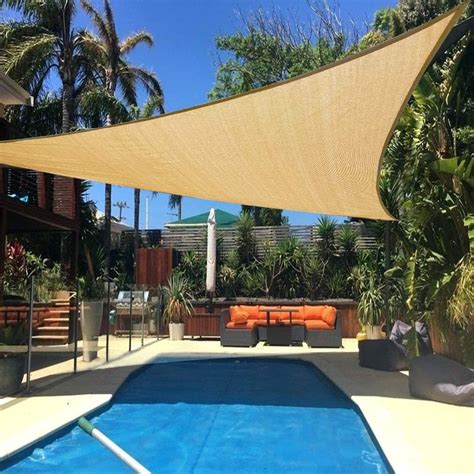 Our best triangle sun sail shade cover recommendation. Triangle Canopy Backyard Shade Sail for Garden Playground ...