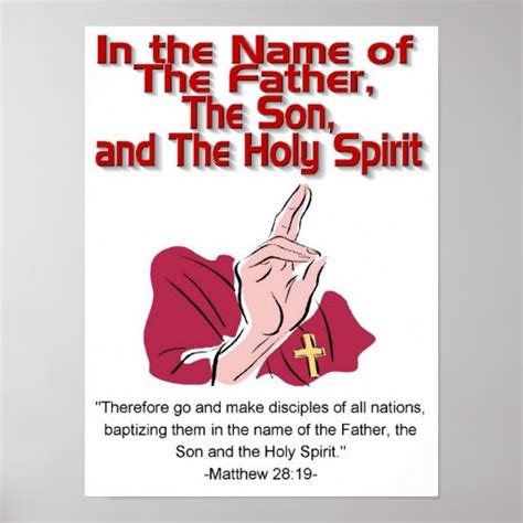 Father Son Holy Spirit Poster Zazzle