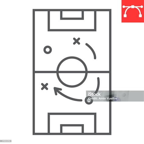 Soccer Tactics Line Icon Stock Illustration Download Image Now
