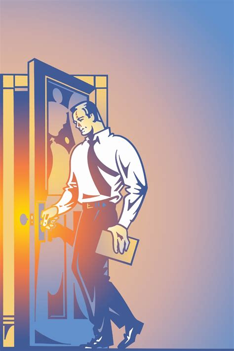 Businessman Opening Door Stock Images