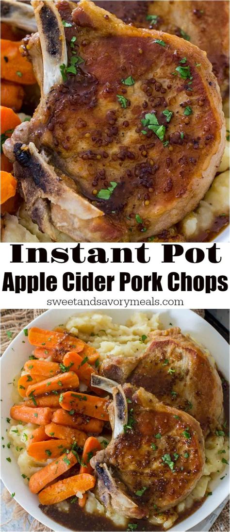 When the instant pot entered my life, i knew i had to try to duplicate mel's yummy apple butter. Instant Pot Apple Cider Pork Chops | Recipe | Cider pork chops, Pork recipes, Instant pot pork chops