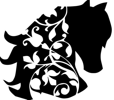 Weitere ideen zu schablonen zum ausdrucken, ausdrucken, schablonen. Stencil Schablone Pferdekopf mit Ranke | Kreatives design, Leinwandbilder, Kreativ