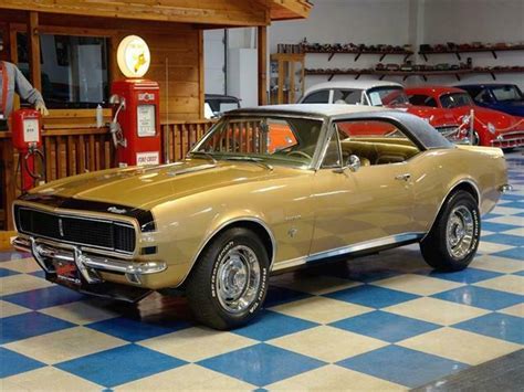 1967 Chevrolet Camaro Fuel Injected Granada Gold Black For Sale