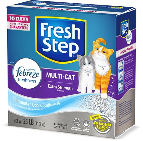 Fresh Step Multi Cat Scented Litter With The Power Of Febreze Clumping