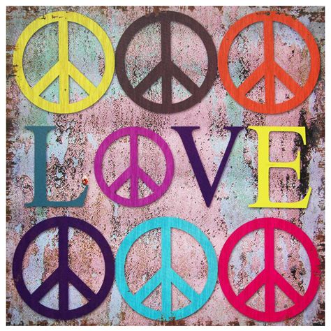 Download Peace Symbols With Love Wallpaper
