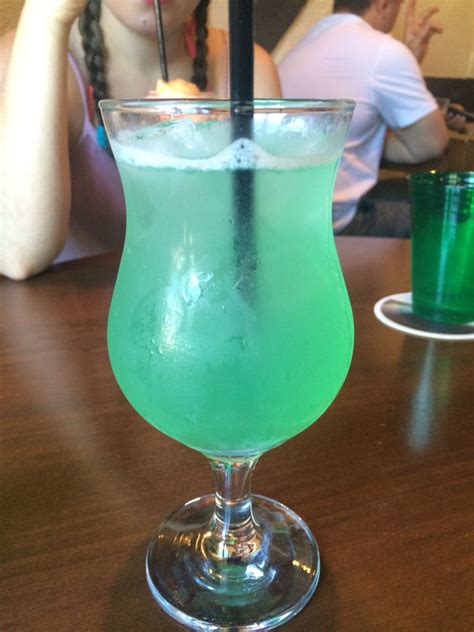 Blue Hawaiian Made With Malibu Rum Pineapple Juice Blue Curaçao And 7up