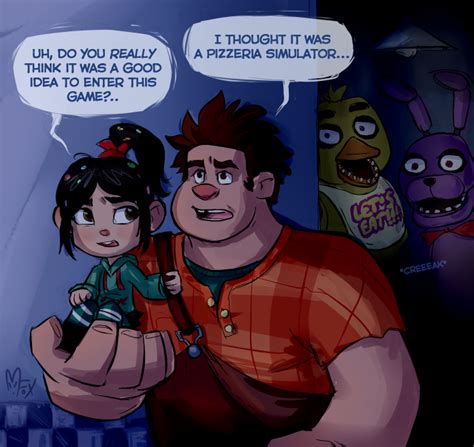 Wreck It Ralph At Freddys By Mistrel Fox Five Nights At