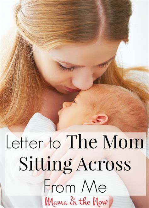 Letter To The Mom Sitting Across From Me Mom Encouragement Special