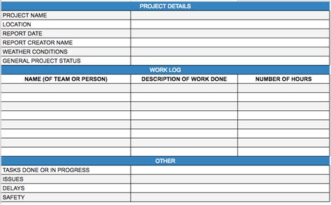 9 Daily Report Template Excel Free Graphic Design Templates