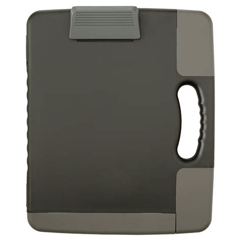 Officemate Portable Clipboard Storage Case Charcoal 83301