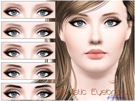 The Sims Resource Realistic Eyebrows
