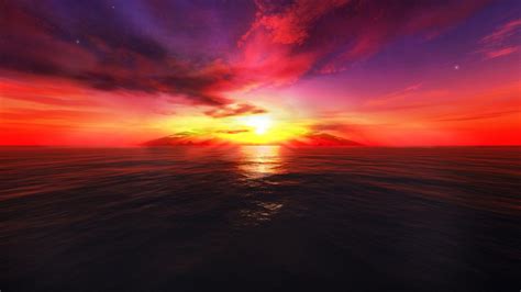 Free Download 1366x768 3d Sunset 1366x768 For Your Desktop Mobile